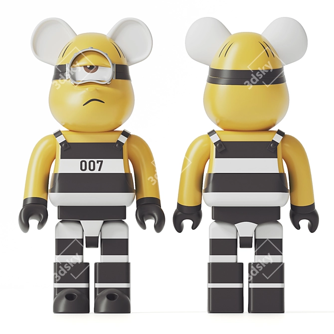 Bearbrick Minions: 3D Model for 3dsMax 3D model image 1