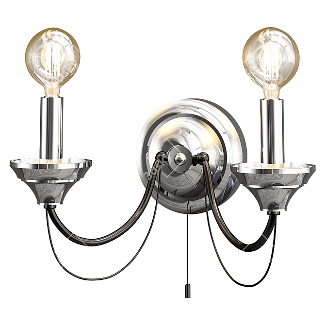 Lazzaro Chrome Wall Bra 3D model image 1