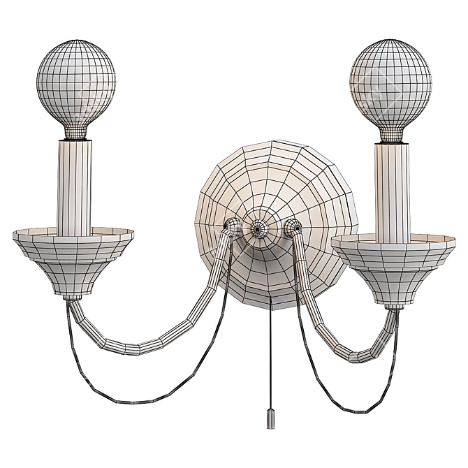 Lazzaro Chrome Wall Bra 3D model image 2