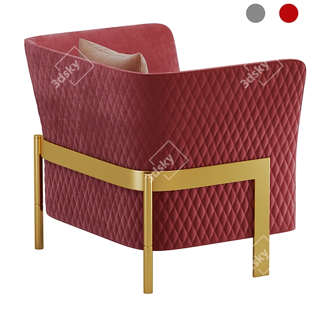 Modern Cosmo Armchair: Stylish, Comfy, and Versatile 3D model image 19