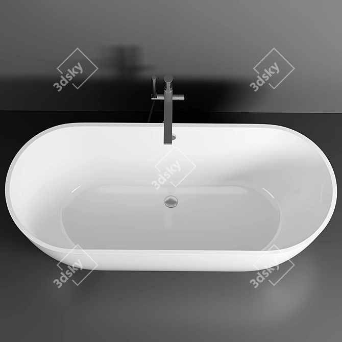 Estet Miami FR-00006013 180x80: Luxury Stone Bath 3D model image 2