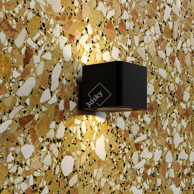 Elegant PBR Terrazzo Marble: HD Textures 3D model image 2