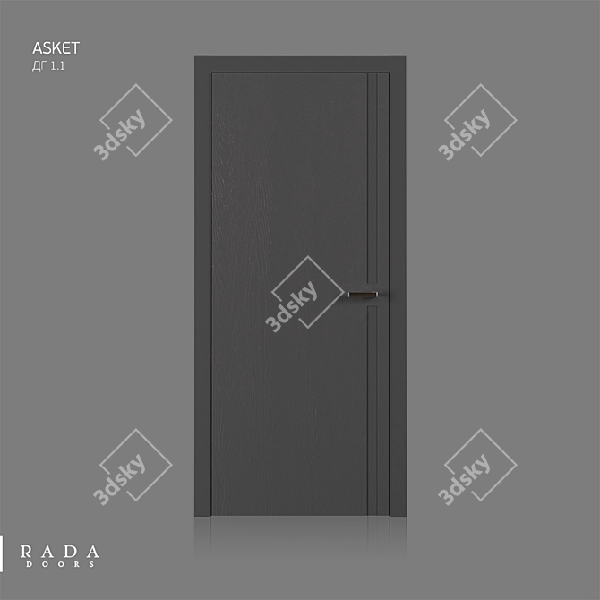 Asket Color: Stylish and Versatile Doors 3D model image 1