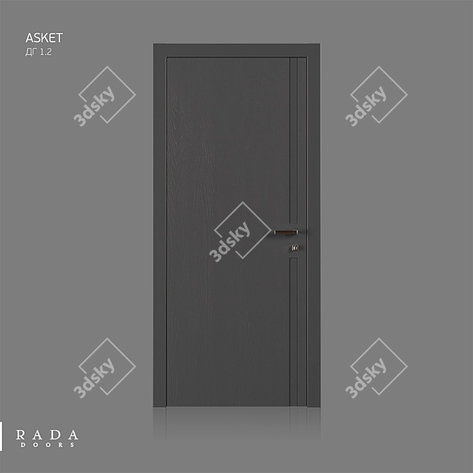 Asket Color: Stylish and Versatile Doors 3D model image 2