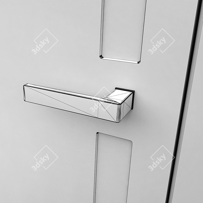 Asket Color: Stylish and Versatile Doors 3D model image 3