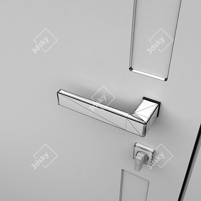 Asket Color: Stylish and Versatile Doors 3D model image 4