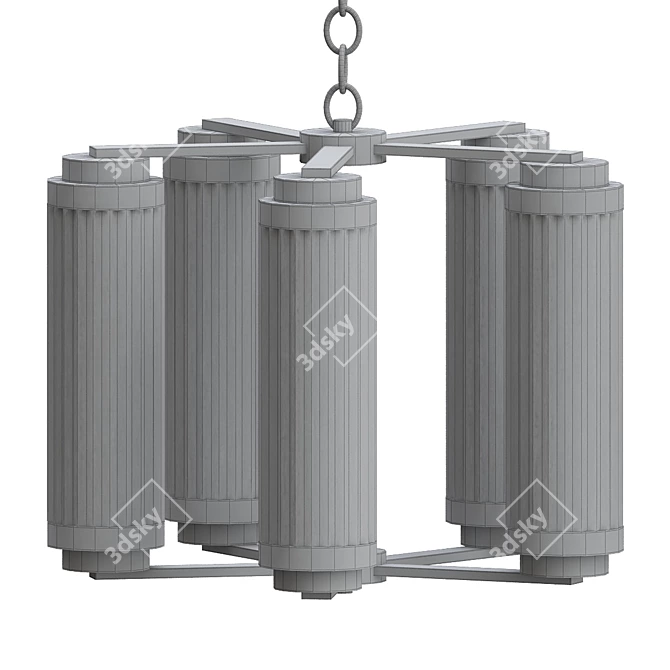 Elegant Conway Pendant Light 3D model image 2