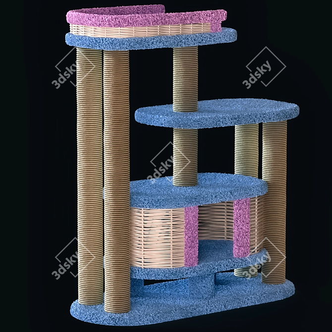 Luxury Cat House: Charusha 3D model image 3