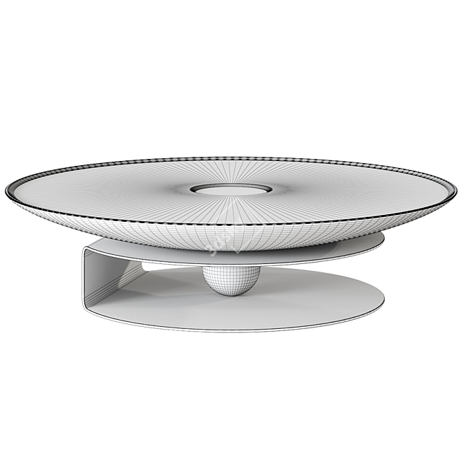 Modern Iron Center Table: Vray and Corona Versions 3D model image 2