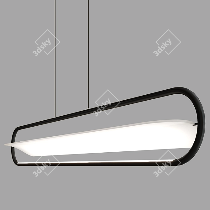 Elegant BOW Pendant: Illuminating Design 3D model image 3