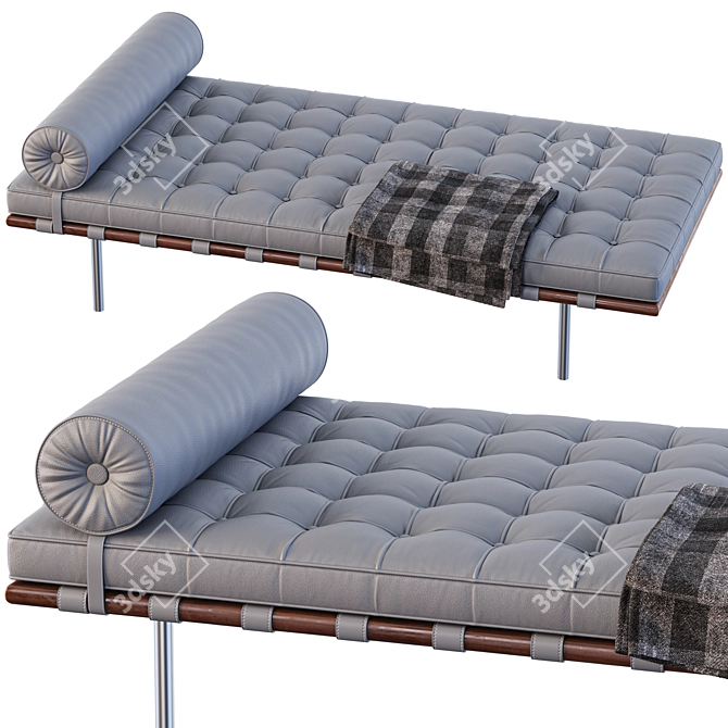 Modern Barcelona DayBed: Stylish and Versatile 3D model image 5