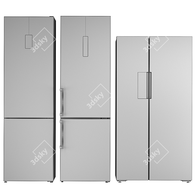 Siemens Refrigerator Set: 3 Appliances 3D model image 6