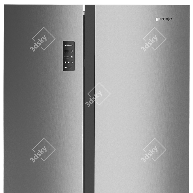 Gorenje Refrigerator Set: NRS9181MX, NRK6202AXL4, NRK6192CBK4 3D model image 2