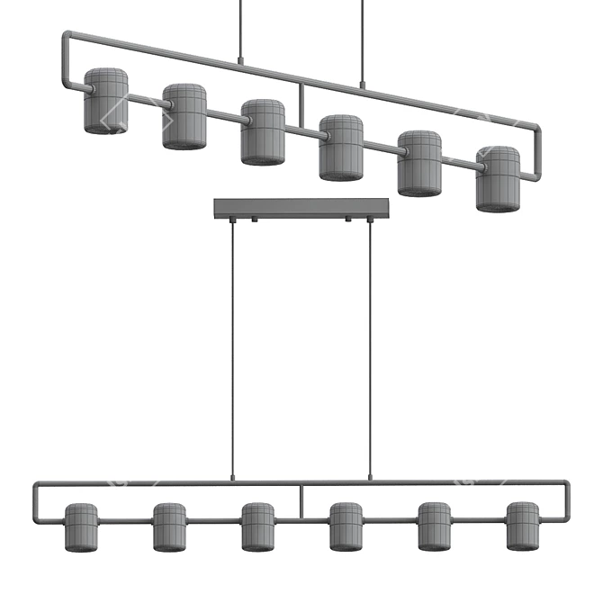 Sleek Ling PL6 LED Light 3D model image 3