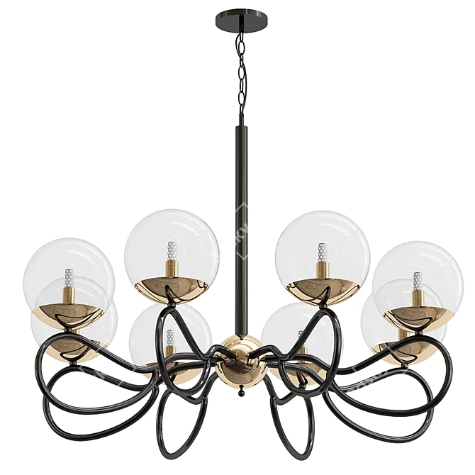 Divinare Medison Pendant Chandelier 3D model image 1