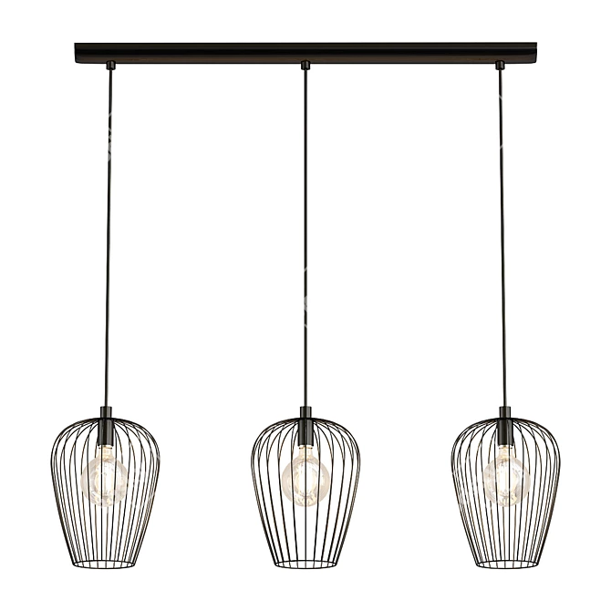 Modern Newtown Pendant Light 3D model image 1