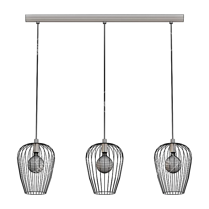 Modern Newtown Pendant Light 3D model image 2