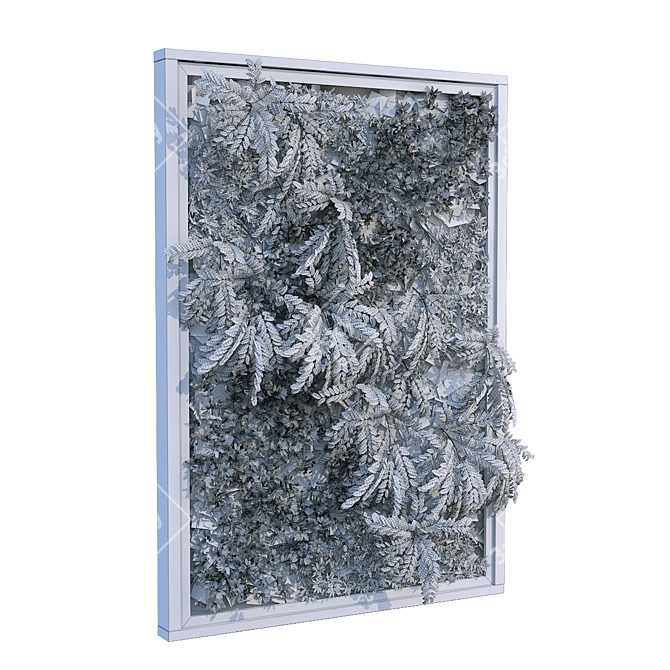 Green Oasis Vertical Plant Wall 3D model image 6