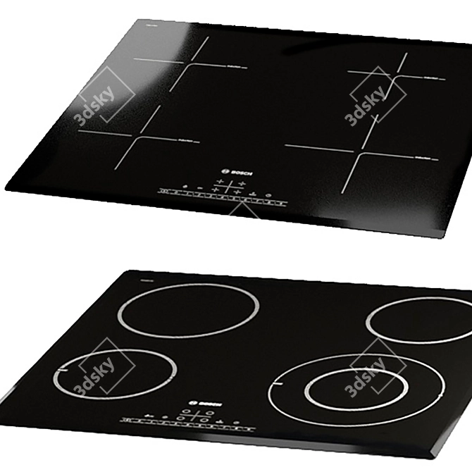 Bosch Induction Hobs Set 3D model image 2