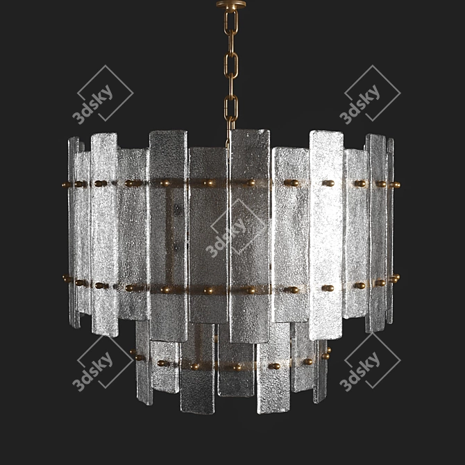 Elegant Eichholtz Caprera Chandelier 3D model image 2