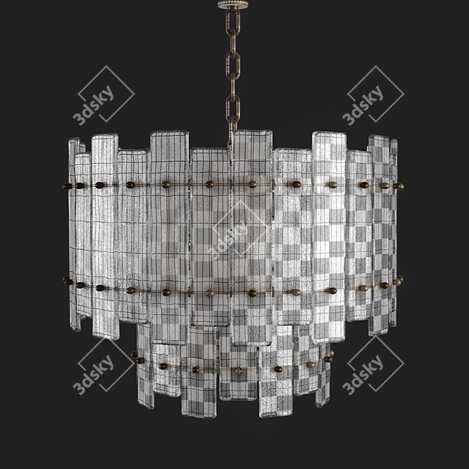 Elegant Eichholtz Caprera Chandelier 3D model image 3