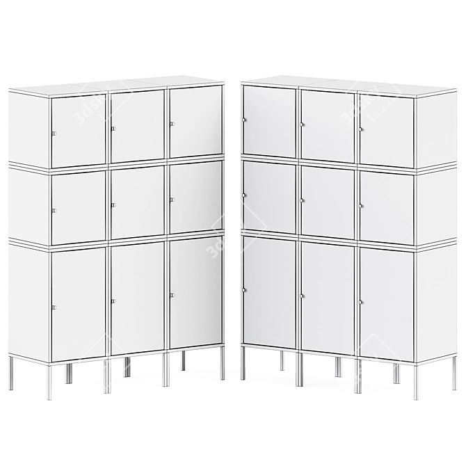 Ikea HÄLLAN Office Cabinet 3D model image 2