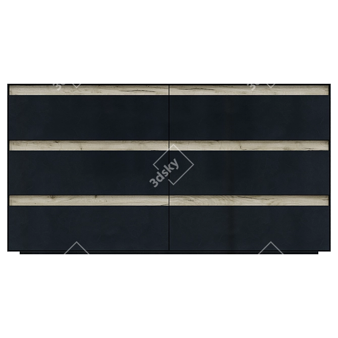 Modern Chest of Drawers, NS2 02 3D model image 2