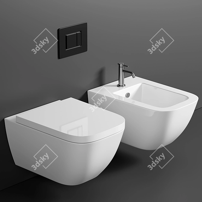 GSI Sand 55: Wall Hung Luxury 3D model image 1