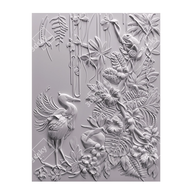 Barrel Relief Spring: 3D Panel 3D model image 2