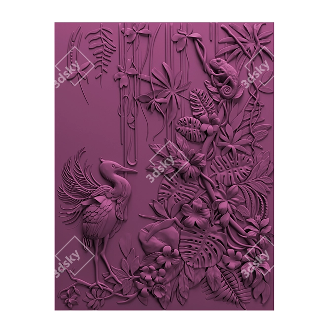Barrel Relief Spring: 3D Panel 3D model image 3