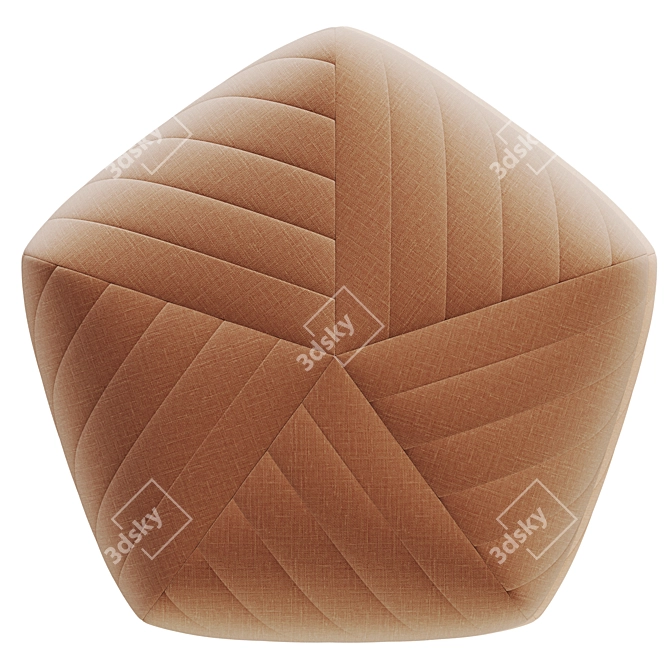 Pouffe Rena: Stylish Design for Any Space 3D model image 5