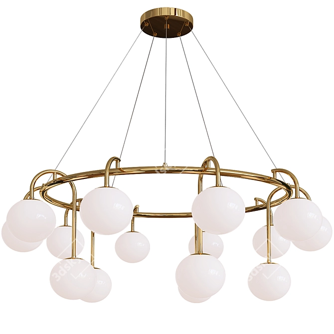 Elegant LULLA Chandelier: Stunning Design 3D model image 2