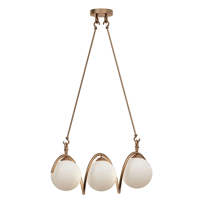 Brass Delight Chandelier - KG1212P 3D model image 1