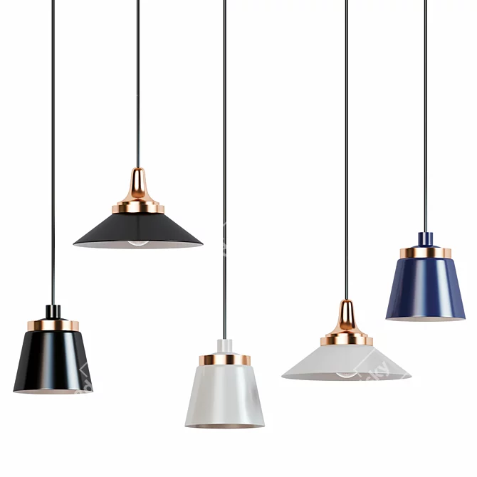 Modern Nordic Pendant Light: Loft Style for Dining Room, Living Room, Restaurant, Cafe, Club, Bedroom, Bar, Hall 3D model image 1