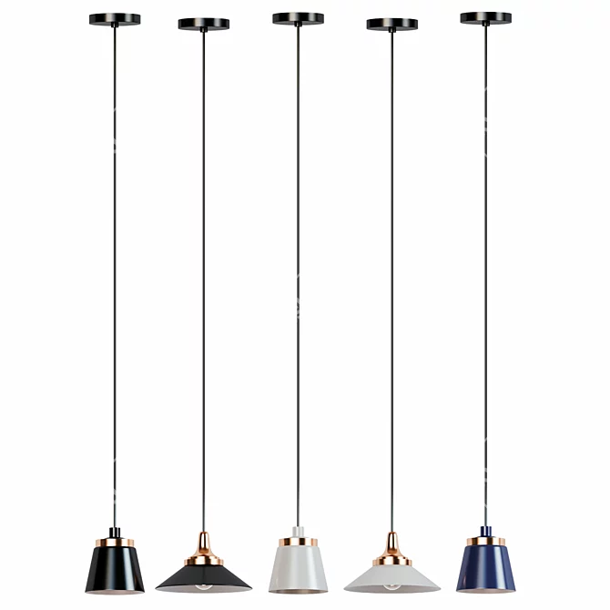 Modern Nordic Pendant Light: Loft Style for Dining Room, Living Room, Restaurant, Cafe, Club, Bedroom, Bar, Hall 3D model image 2