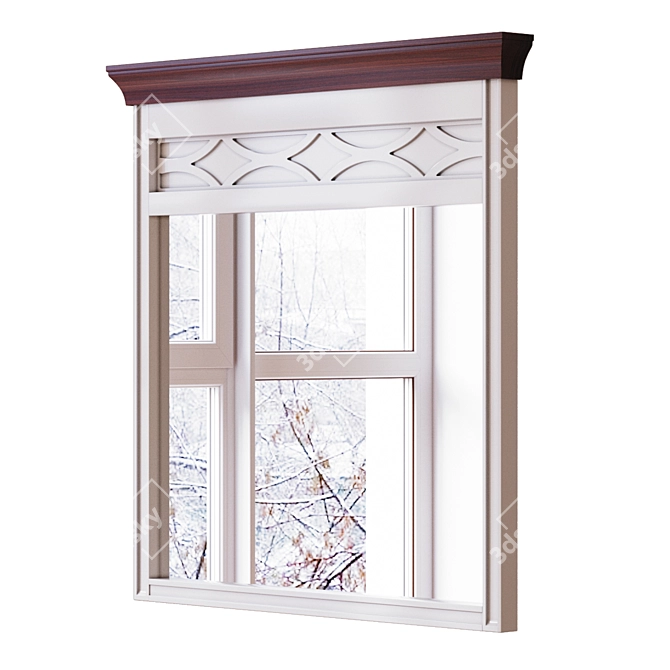 Caprise Mirror: Stylish and Elegant 3D model image 1