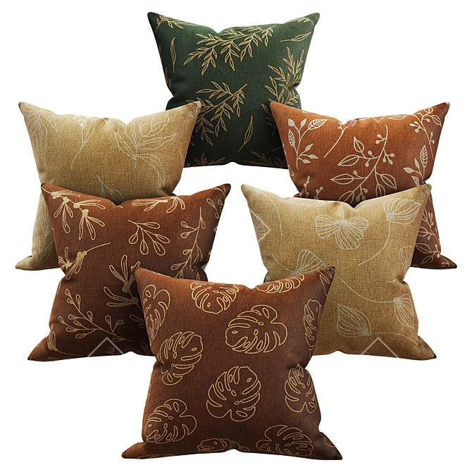 Stylish XCHELDA Decorative Pillows 3D model image 1
