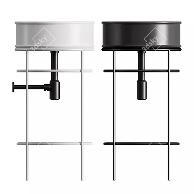 Vogue Atelier Washbasin: Elegant and Functional 3D model image 3