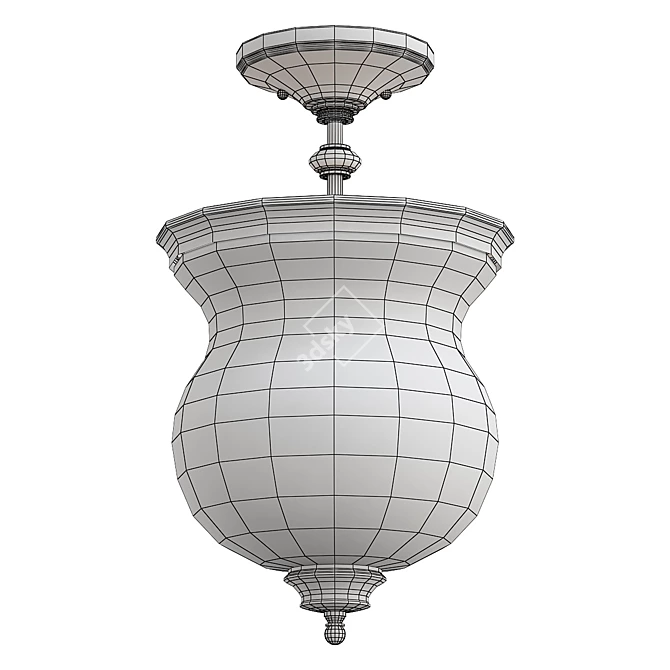 Feiss Fe Pickeringl3 Pendant Light 3D model image 2