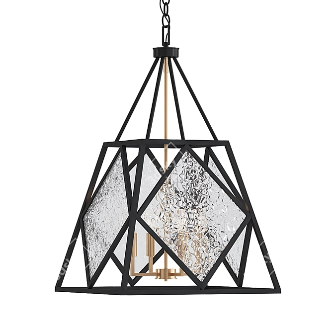 Savoy House Capella 4-Light Chandelier 3D model image 1