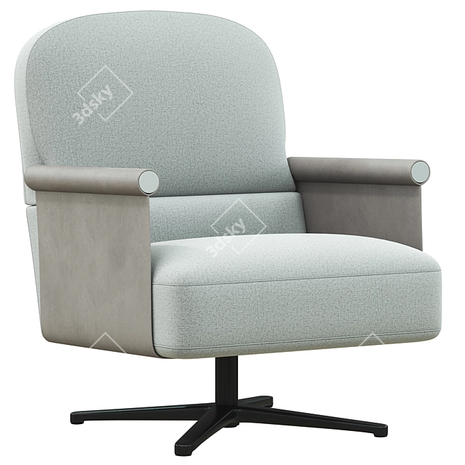 Sleek Italian Ditre Beyl Armchair 3D model image 1