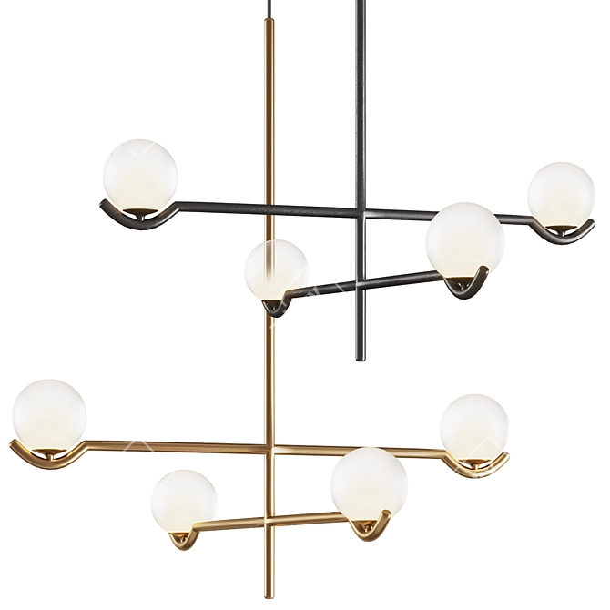 Title: Contemporary Peanuts Pendant Light 3D model image 3