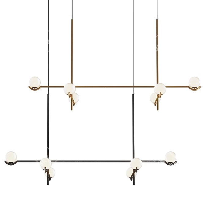 Title: Contemporary Peanuts Pendant Light 3D model image 4