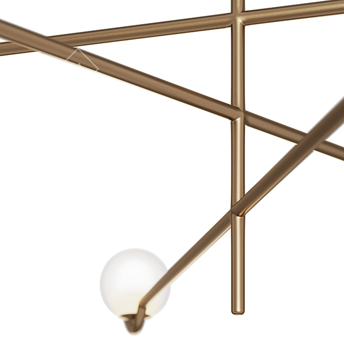 Title: Contemporary Peanuts Pendant Light 3D model image 6