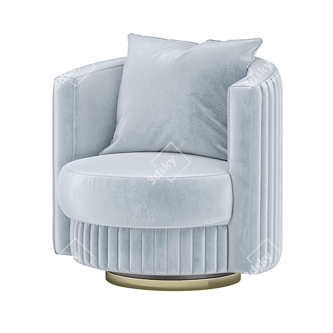 Modern Italian VICKY Armchair 3D model image 1