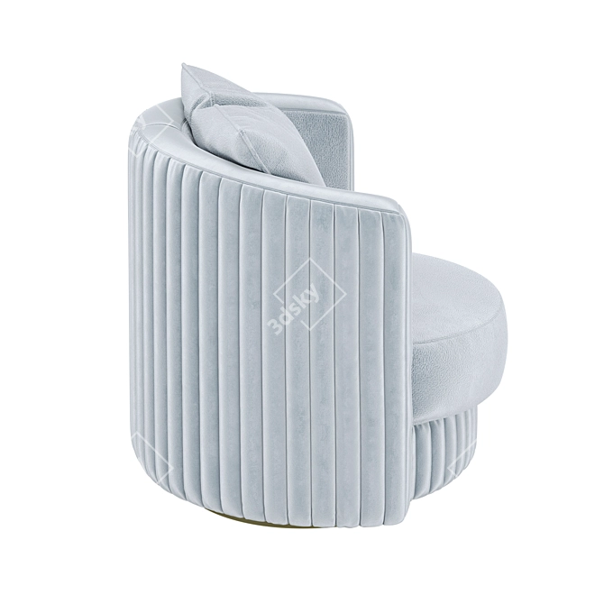 Modern Italian VICKY Armchair 3D model image 3