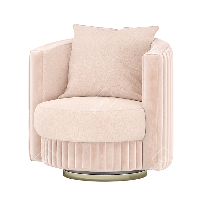 Modern Italian VICKY Armchair 3D model image 4