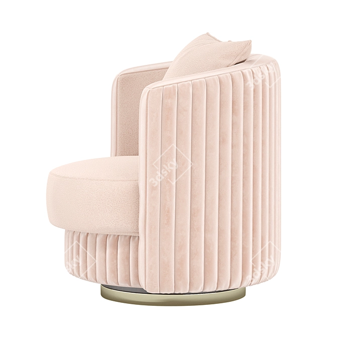 Modern Italian VICKY Armchair 3D model image 5