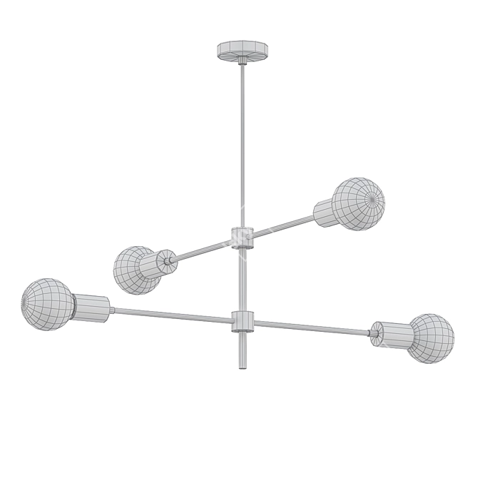 Elegant Orb Chandelier: Modern Mobile Light 3D model image 2