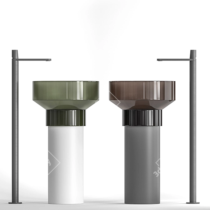 Borghi Freestanding Washbasin: Elegant and Functional! 3D model image 2